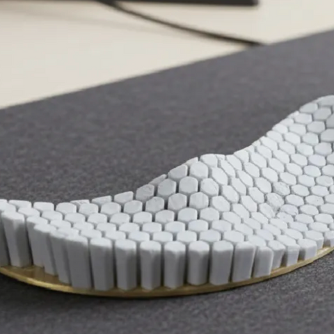 3D-printed honeycomb keyboard wrist rest