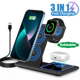 3-in-1 Foldable Magnetic Wireless Charging Station