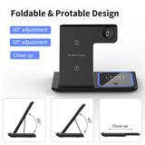 3-in-1 Foldable Magnetic Wireless Charging Station