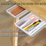 Hidden Under-Desk Drawer – Self-Adhesive Secret Storage