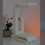 Wavy headphone stand, alternate angle