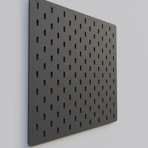 3D-printed SKADIS-compatible modular pegboard panel