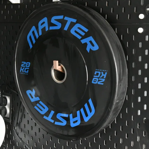 3D-printed weight-plate-shaped pegboard holder