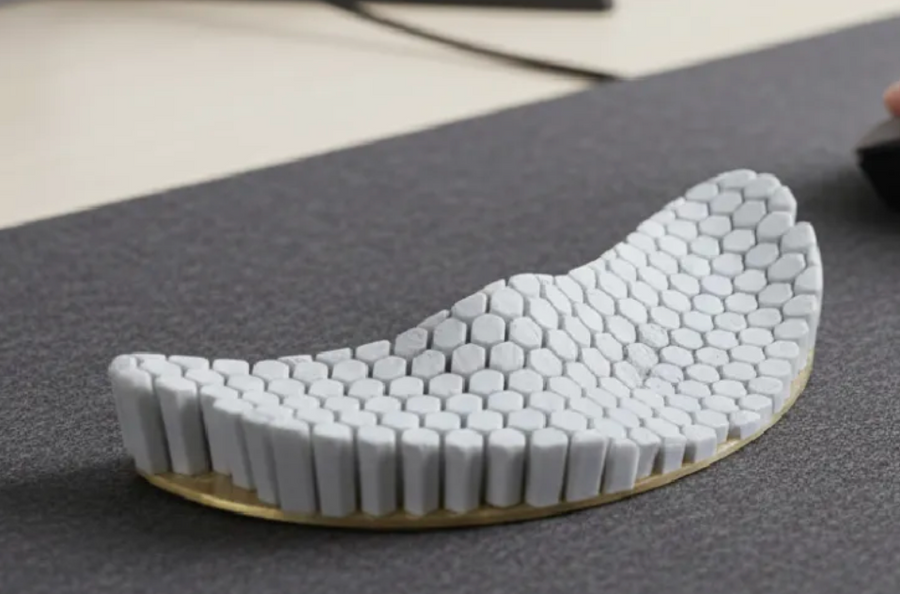 3D-printed honeycomb keyboard wrist rest